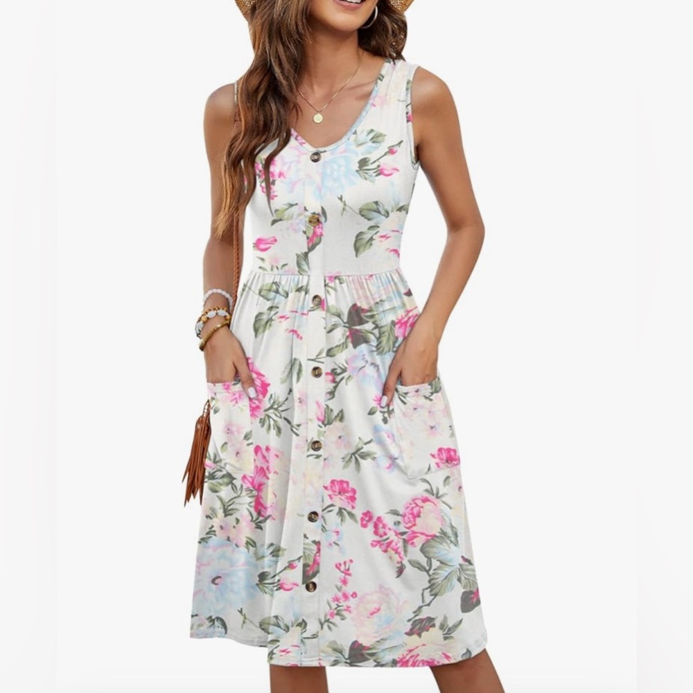 NWT Molerani Floral Sleeveless Dress - Small